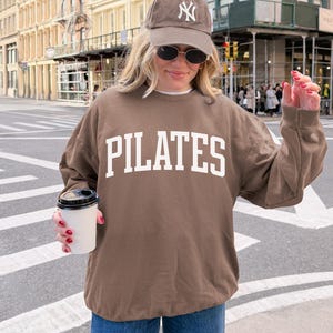 Pilates Comfort Colors Lightweight Sweatshirt: Gym, Yoga, Athleisure Gift