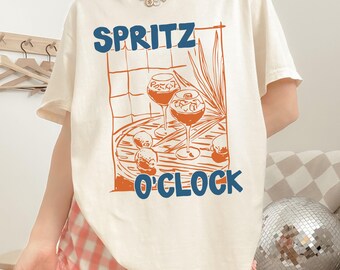 Spritz OClock Shirt Citrus Spritz Shirt Summer Girls Trip Shirt Italy Vacation Shirt Bachelorette Party Shirt Euro Summer Shirt Cocktail Tee