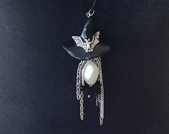 Halloween Witch Necklace OOAK Handmade Jewelry Art by Lori Gutierrez!!