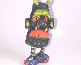 Lori Gutierrez "Mini Monster" Original Sculpture - OOAK Art!