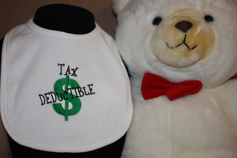 Embroidered Bib for BabyTAX DEDUCTIBLE Etsy