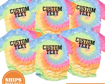 Personalized Tie Dye Shirt, Custom Family Reunion Tees