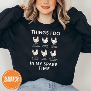 Funny Chicken Hoodie, Farm Sweatshirt, Chicken Mom Hoodie, Farmer Dad Sweatshirt, Backyard Chicken Lover Hoodie, Cute Farm Sweatshirt