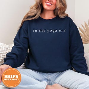 In My Yoga Era Hoodie, Yoga Lover Sweatshirt, Fitness Workout Hoodie, Meditation Sweatshirt for Women, Trendy Exercise Hoodie for Mom