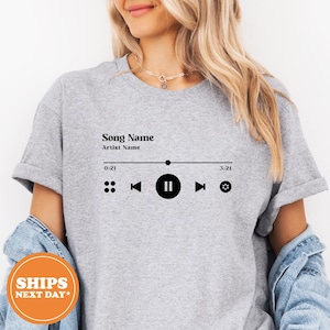 Custom Song Shirt Comfort Colors, Personalized Artist Name Tee, Favorite Song Lyric T-Shirt, Music Lover Gift, Custom Band Shirt, Life Song