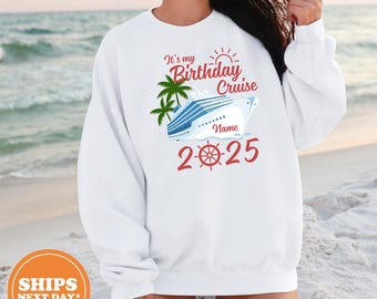 It&#39;s My Birthday Cruise Hoodie, Family Cruise Sweatshirt, Birthday Pullover, Matching Cruise Party Hoodies, Birthday Cruise