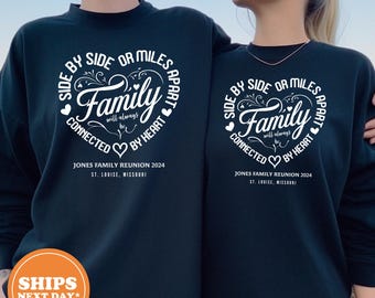Custom Family Reunion Sweatshirt, Matching Family Vacation Hoodie