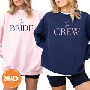 Bride Crew Sweatshirt, Minimalist Bachelorette Party Hoodie, Minimalist Wedding Gift, Team Bride Sweatshirt, Engagement Hoodie for Brides