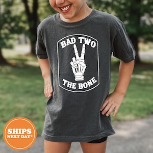 Bad Two the Bone Shirt, 2nd Birthday Outfit Boy, Toddler Birthday, Unisex Second Birthday Shirt, Funny Two Year Old Shirt