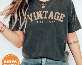 Vintage 1965 T-Shirt, 60th Birthday Gift, Comfort Colors Tee