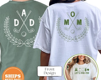 Family Golf Birthday Shirts, Matching Par-Tee T-Shirts for Mom, Dad, and Kids, Funny 1st Birthday Golf Party Apparel, Comfort Colors