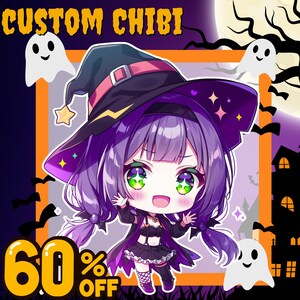 Aangepaste chibi, Chibi-kunst, schattige chibi, anime-chibi, Chibi Comm, kawaii, originele char, Chibi-emotes, digitale kunst, schattige tekens, Chibi-logo