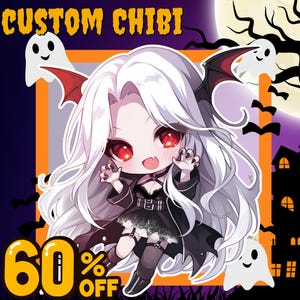 Aangepaste chibi, Chibi-kunst, schattige chibi, anime-chibi, Chibi Comm, kawaii, originele char, Chibi-emotes, digitale kunst, schattige tekens, Chibi-logo