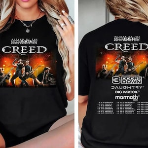 Vintage Creed Tour 2025 Shirt, Creed Summer of 99 Tour Shirt, Creed Band T-shirt, Summer of ’99 Tour Shirt, Rock Band Creed Graphic Shirt