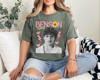 Comfort Color Benson Boone Shirt, Kids Benson Boone Concert Shirt, Youth Benson Boone Merch, America Heart Tour Shirt, BB Tour Merch