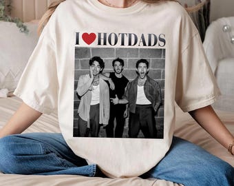 I Love Hot Dads Shirt, In My Jonas Brothers Shirt, Comfort Colors Jonas Bros 20th Annivesary Tour 2025, Jonas Brothers Jonas 20 2025 Shirt