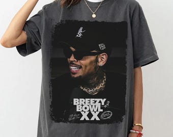Chris Brown Breezy Bowl XX Tour 2025 Shirt, Vintage Chris Brown Breezy Bowl XX Shirt, Concert 2025 Shirt, Comfort Colors Chris Brown Shirt