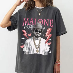 Comfort Color Post Malone Shirt, Cowboy Post Shirt, Posty Tshirt, Country Shirt, Western Graphic Tee, Concert Shirt, I Had Some Help Shirt