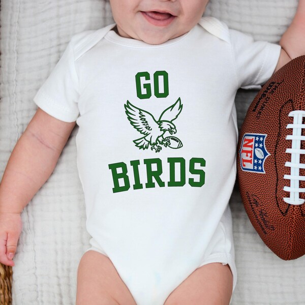 Eagles grey/black baby outfit
