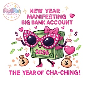 2026 New Year Manifesting PNG Clipart (Digital Download)