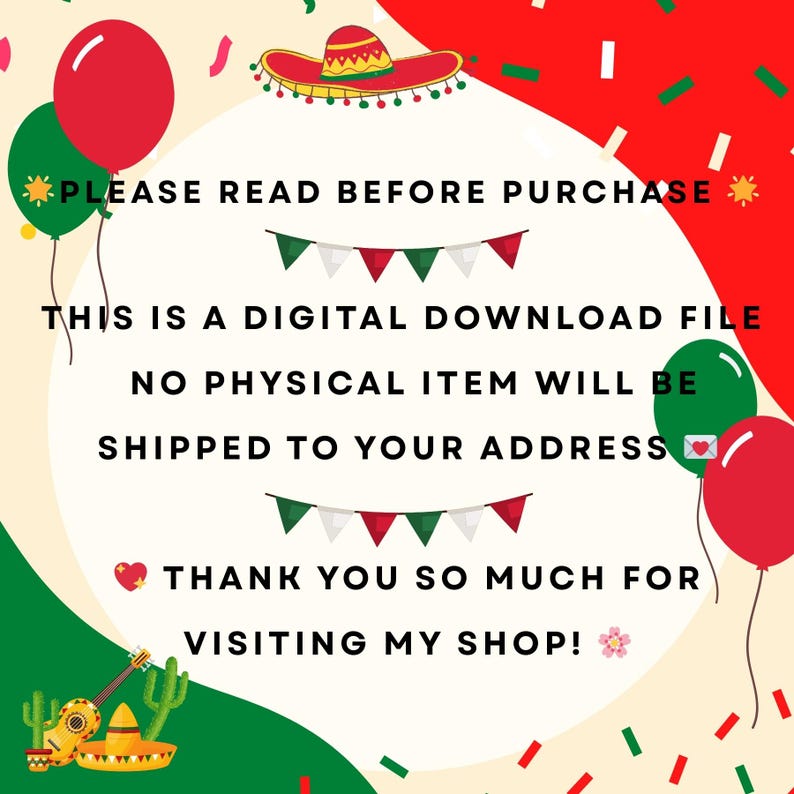 Cinco de Mayo Fiesta PNG: Mexican Celebration Clipart (Digital Download image 12