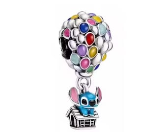925 Sterling Silber niedlichen Cartoon Ballon Filme Kinder Schmuck Charms für europäische Armbänder