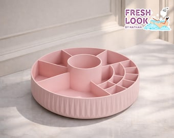 Rotating Makeup Organizer | Skincare Cosmetic Storage Stand