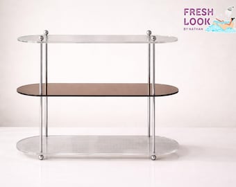 Acrylic Vanity Storage Rack | Cosmetic Skincare Perfume Organizer