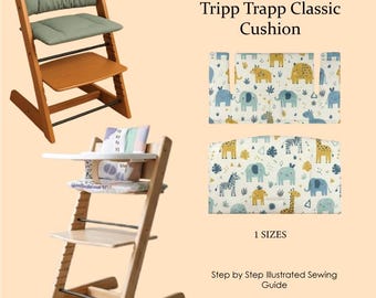 Tripp Trapp Classic Cushion Sewing Pattern – A4, US Letter & A0 PDF | Easy Sewing Instructions