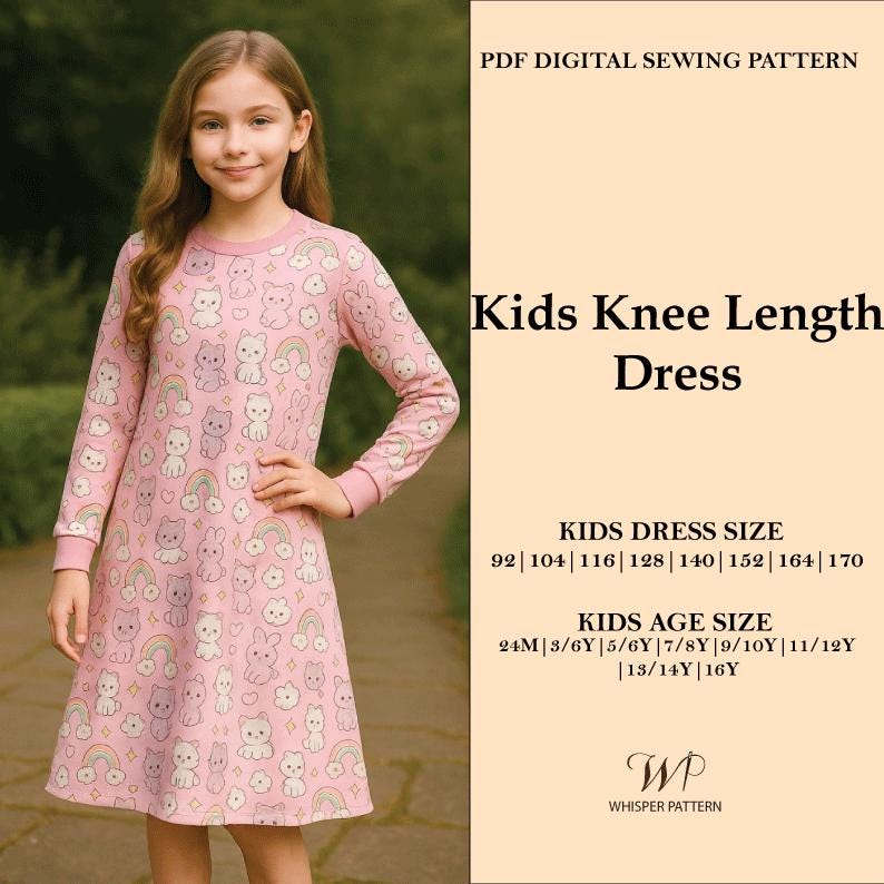 Long Girls Dress - Etsy