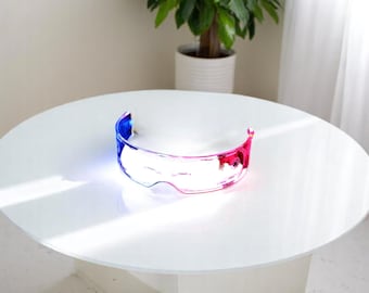Gafas Cyberpunk unisex / Gafas luminosas para fiestas y festivales / Accesorio colorido para disfraz de cosplay / Gafas futuristas para fiestas