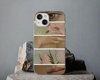 Botticelli Venus Art Phone Clear Case - Flexible TPU Cover for iPhone & Samsung - Renaissance Aesthetic