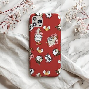 Funda para teléfono, diseño de pájaros, patos, pollos y gaviotas, con estampado de animales de dibujos animados, funda protectora, regalo para amantes de los animales.