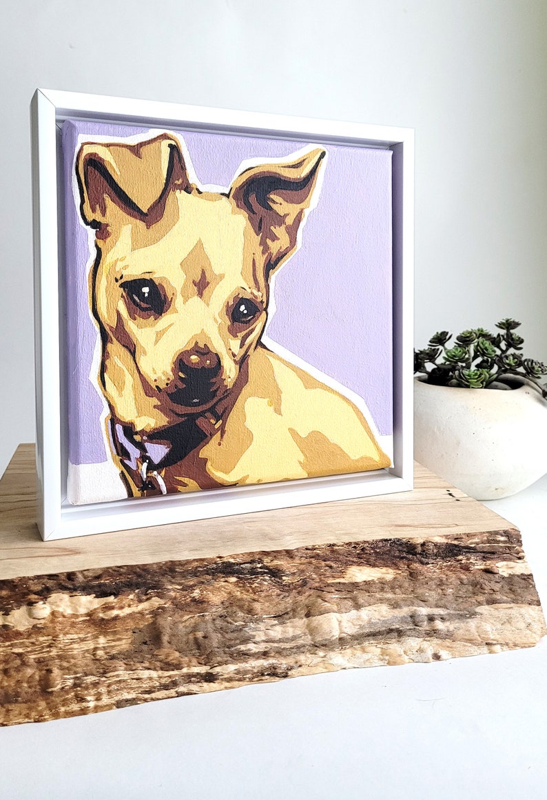 Custom DIY paint kit featuring your pet, personalized paint by numbers canvas, how to paint, gift for animal lover, made to order image 7