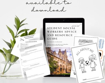 Printable Social work placement guide Student Social Worker Digital Download Field Advice Templates and Resources Instant Download