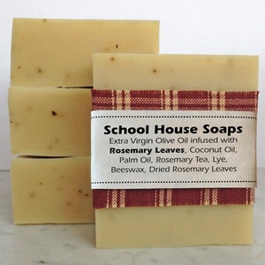 Rosemary Soap / 5 ounce soap bar / Natural Bar Soap / Olive Oil Soap image 2