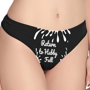 Return to Hubby Full Queen of Spades Thong sexy| QOS BBC Wife Panty Gift Her, Sex Swingers Lifestyle Pineapple Cuckold Underwear