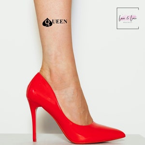Queen Of Spades BBC Temporary Tattoo | QOS Sexy Hotwife Waterproof Tattoo, Wife Naughty  Sex, Bull Cuck Swinger, Pineapple Sex, Gift for her