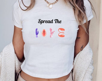 Camiseta "Difunde el amor" / Regalo de broma con humor travieso para adultos