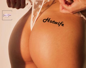 Hotwife Temporary Tattoo: Queen of Spades Waterproof Fun