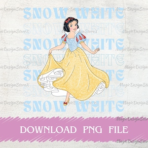 Snow White Watercolor Digital Art, Princess Snow White Png, Snow White Cricut Png, Snow White Clipart, Family Trip Png, Vacay Mode Png