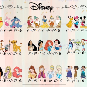 Friends Bundle Png, Mouse and Friends Png, Friendship Png, Friends logo, Friends Png,  Pooh And Friends Png, Clipart PNG Files, Family Trip