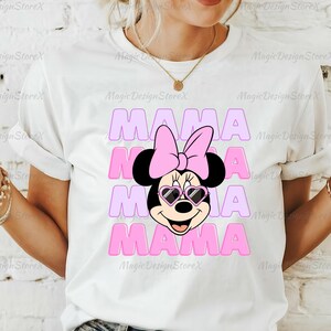 Camiseta del Día de la Madre, Mamá e Hija, Mamá Png, Camiseta para Mamá Primeriza, Camiseta Personalizada de Mamá Ratón, Camiseta de Ratón, Camiseta del Día de la Madre, Regalo para Mamá