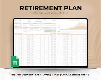 Retirement Planner Spreadsheet: Financial Planning Template (Google Sheets)