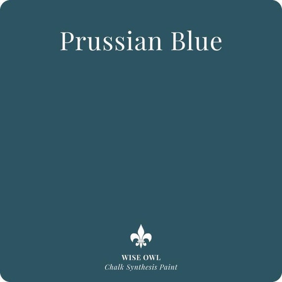 Prussian Blue deep Blue Green Quart Wise Owl Chalk Synthesis Paint