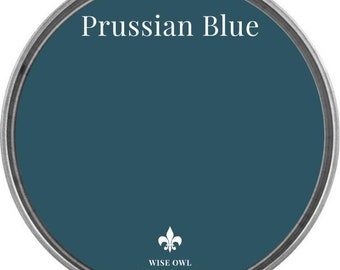 Prussian Blue (Deep Blue Green) - Quart - Wise Owl Chalk Synthesis Paint  - FREE SHIPPING