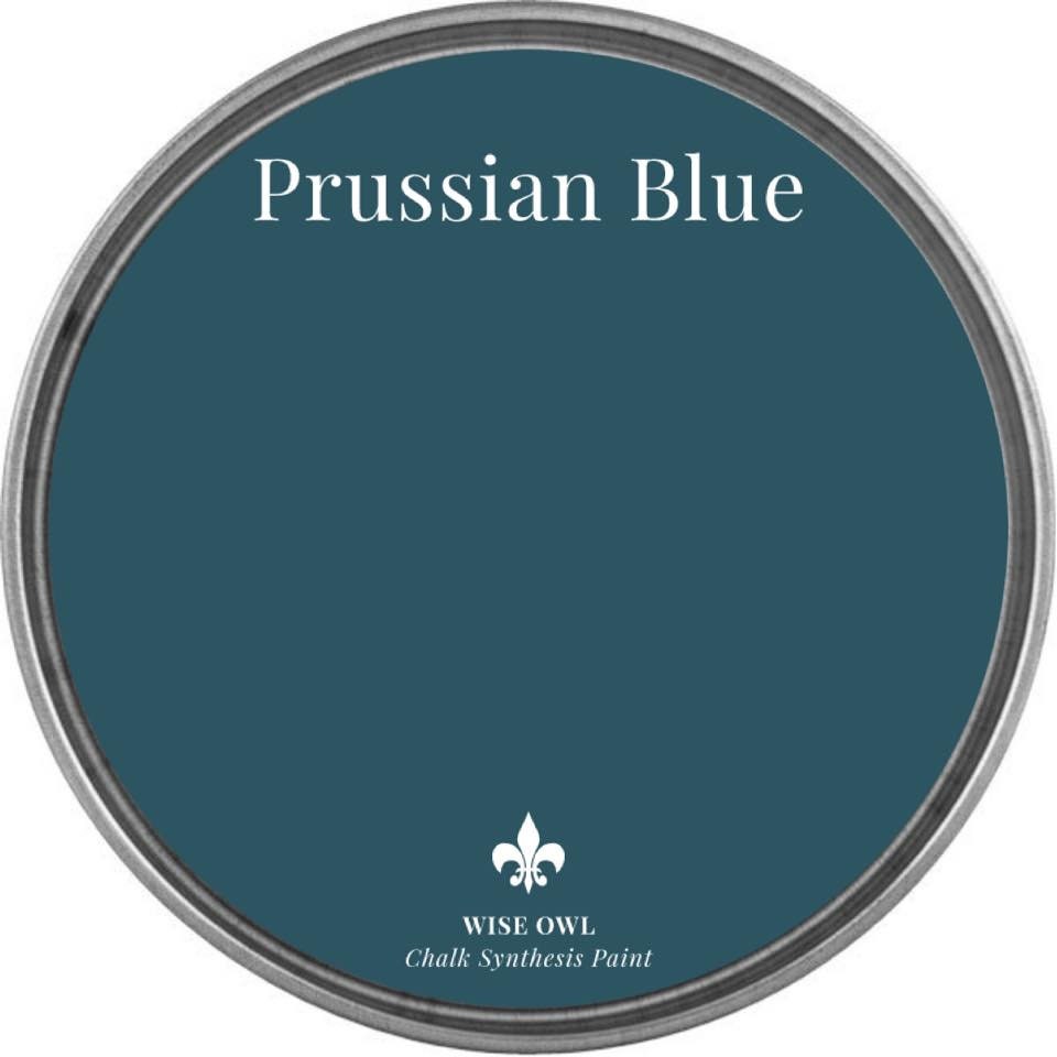 Prussian Blue deep Blue Green Quart Wise Owl Chalk Synthesis Paint