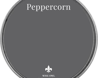 Peppercorn (Graphite Gray) - Quart - Wise Owl Chalk Synthesis Paint - FREE SHIPPING