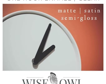 Wise Owl One Hour Enamel Top Coat - Quart - Satin, Matte, Semi Gloss - FREE SHIPPING