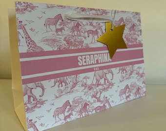 Personalized Birthday Gift Bag | Custom Name, Party Favor